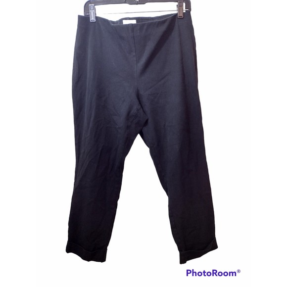 J. Jill Pants - J.Jill Premium Stretch  Hem Ankle Pants Womens 14 High Rise Black